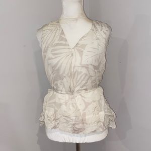 Vintage 90s Y2K Gap palm blouse